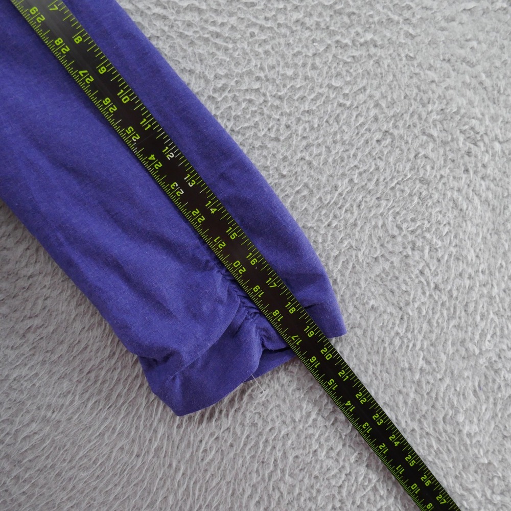 Coldwater Creek India Ink Purple 3/4 Sleeve Linen Blend Blazer Jacket 22W NEW - Picture 8 of 11